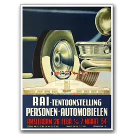 plakat-vintage-do-salonu-car-show-amsterdam-a1