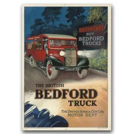 plakat-retro-brytyjska-ciezarowka-bedford-a1