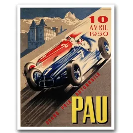 plakat-vintage-grand-prix-automobile-pau-a1