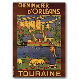plakat-na-plotnie-na-sciane-a1-kolej-francja-wies