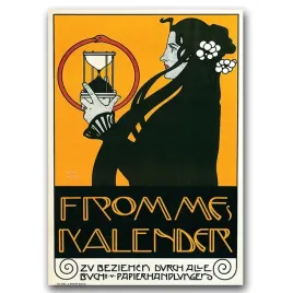 plakat-na-plotnie-vintage-a1-kalendarz-klepsydra
