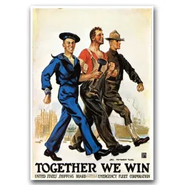 plakat-na-plotnie-canvas-retro-a1-praca-walka-usa