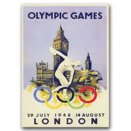 plakat-retro-igrzyska-olimpijskie-w-londynie-a2