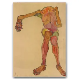 plakat-vintage-egon-schiele-autoportret-a2