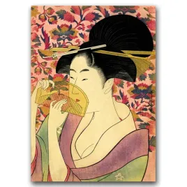 plakat-w-stylu-retro-kushi-comb-kitagawa-a2