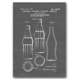 plakat-vintage-patent-na-butelke-coca-coli-a4