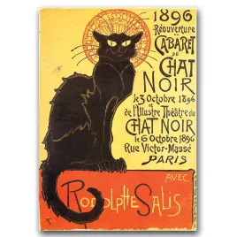 plakat-na-plotnie-na-prezent-a4-czarny-kot-paryz