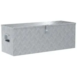 skrzynia-aluminiowa-1105x385-cm-srebrna-z-zamkiem-i-uchwytami