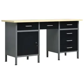 stol-warsztatowy-z-6-szufladami-i-szafka-stalowy-czarno-szary-160x60x