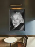 retro-plakat-albert-einstein-tongue-out-a4-tematyka-inna-tematyka