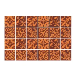 okleina-scienna-20x20-pomaranczowa-arabeska-24szt