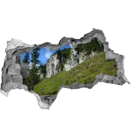 dziura-3d-w-scianie-naklejka-skaliste-szczyty