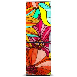 foto-magnes-na-lodowke-kolorowe-kwiaty-60x180