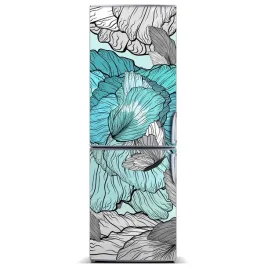 foto-magnes-na-lodowke-kwiecisty-wzor-60x180