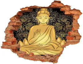 dziura-3d-foto-tapeta-naklejka-siedzacy-budda