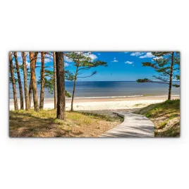 obraz-canvas-na-sciane-100x50-sciezka-plaza-morze