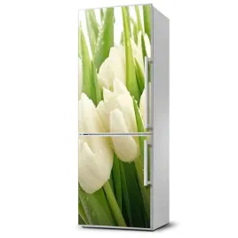 naklejka-magnes-magnes-biale-tulipany-60x180