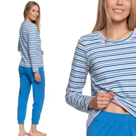 miekka-bawelniana-pizama-damska-w-paski-dlugi-rekaw-i-spodnie-moraj-3xl