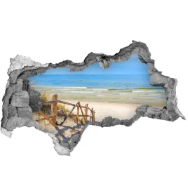 dziura-3d-w-scianie-naklejka-wejscie-na-plaze