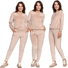 zestaw-welurowy-damski-bluza-bez-kaptura-spodnie-wysoki-stan-moraj-xxl
