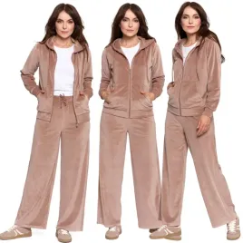 zestaw-welurowy-damski-bluza-rozpinana-spodnie-wysoki-stan-moraj-3xl