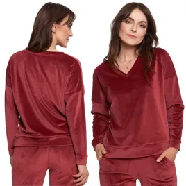 bluza-damska-welurowa-klasyczna-z-dekoltem-v-komfortowa-miekka-moraj-3xl