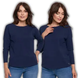bluzka-damska-bawelniana-z-rekawem-3-4-gladka-miekka-klasyczna-moraj-3xl