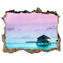 naklejka-fototapeta-na-sciane-bungalowy-nad-woda