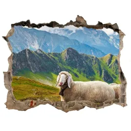 naklejka-fototapeta-3d-na-sciane-owce-w-alpach