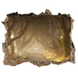 naklejka-fototapeta-3d-widok-mgla-w-lesie-168x113
