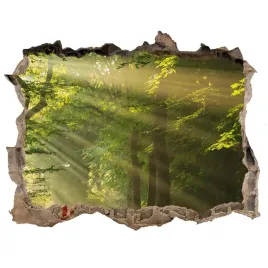 naklejka-fototapeta-3d-widok-las-w-sloncu-168x113