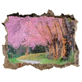 naklejka-fototapeta-3d-widok-kwiaty-wisni-168x113