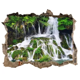 naklejka-fototapeta-3d-wodospad-w-gorach-168x113