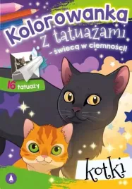 kolorowanka-z-tatuazami-swieca-w-ciemnosci-kotki