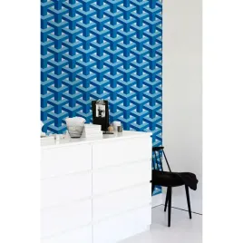 fototapeta-scienna-niebiesko-bialy-wzor-3d-104x70