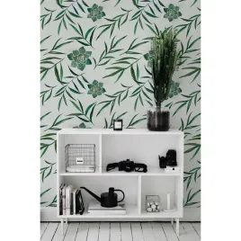foto-tapeta-samoprzylepna-liscie-kwiatow-104x70cm