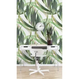 fototapeta-zmyslowe-akwarelowe-liscie-152x104-cm