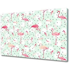 oslona-indukcji-szklo-flamingi-i-kropki-80x52-cm