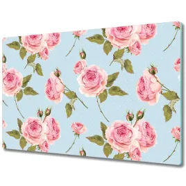 szklana-deska-angielskie-roze-z-liscmi-80x52-cm