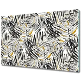 szklana-deska-czarne-tropikalne-liscie-80x52-cm