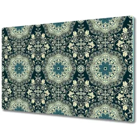 szklana-deska-damask-zielony-i-bialy-80x52-cm