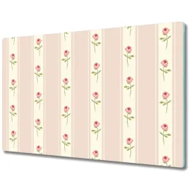 szklana-deska-pasiasta-tapeta-z-rozami-80x52-cm