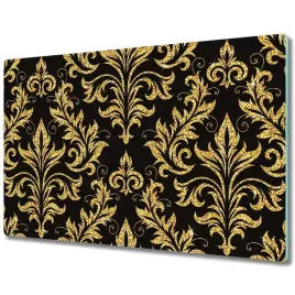 szklana-deska-kwiatowy-zloty-ornament-80x52-cm