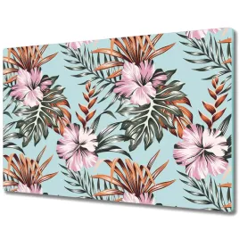 szklana-deska-rozowe-kwiaty-hibiskusa-80x52-cm