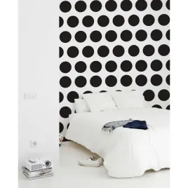 fototapeta-wzor-w-czarne-duze-kropki-250x104-cm