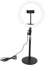 okragla-lampka-ze-statywem-na-telefon-regulowana-wysokosc-57-73cm-obrot-360