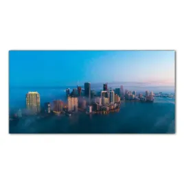 hartowany-obraz-szklany-miami-miasto-niebo-100x50