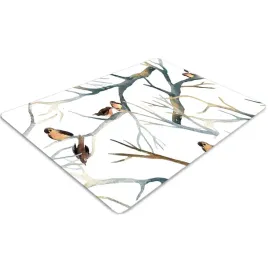 mata-ochronna-dekoracja-wroble-na-galeziach-wzor
