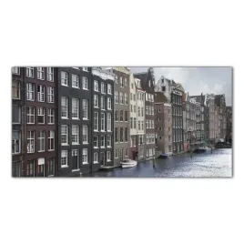obraz-na-szkle-foto-domy-kanal-architektura-100x50