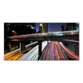 obraz-na-szkle-foto-los-angeles-miasto-noc-100x50